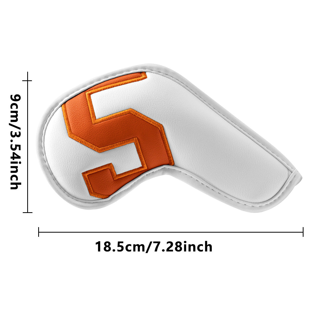 Black covers with white numbers, Premium PU Leather Golf Iron Headcover Set (10pcs) | Numbered 4-9, P, S, A, V888-ELOSUNG18162