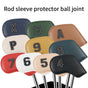 Premium PU Leather Golf Iron Headcover Set (10pcs) | Numbered 3-9, P, S, A | Protective Club Covers for Irons V888-ELOSUNG18164