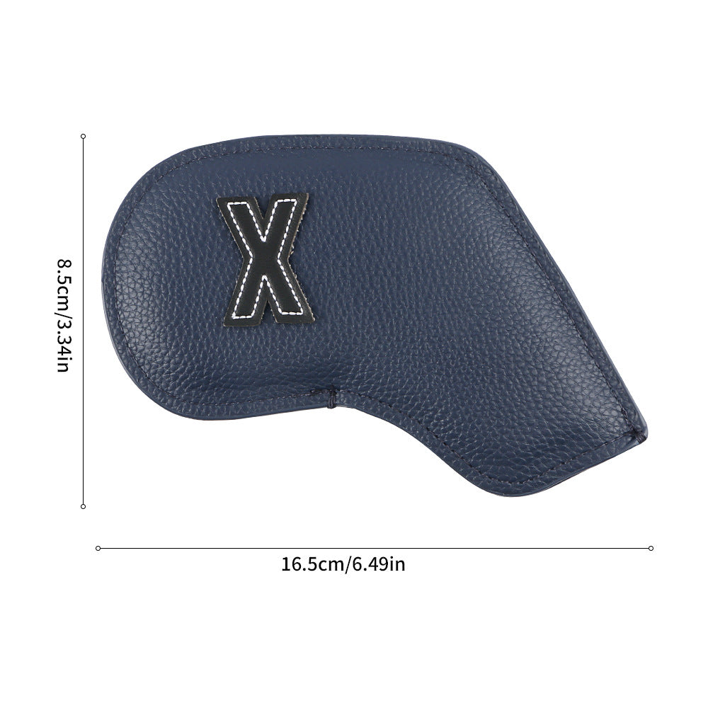 Premium PU Leather Golf Iron Headcover Set (10pcs) | Numbered 3-9, P, S, A | Protective Club Covers for Irons V888-ELOSUNG18164