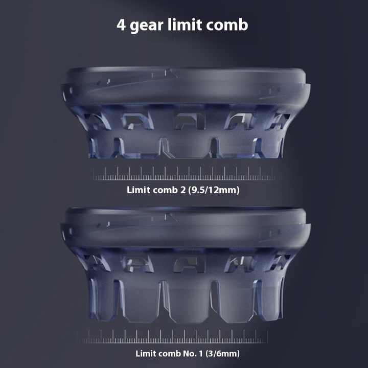Ergonomic Cordless Hair Clipper with LCD Display - USB-C Rechargeable Head Shaver V888-ELOSUNG18186