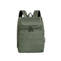 Green Stylish Quilted Diaper Bag Backpack - Large 17L Capacity Lightweight Nappy Bag for Mum V888-ELOSUNG18190