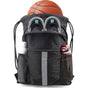 Black Multi-Pocket Drawstring Backpack Gym Bag with Zipper Compartments, Bottle Holders & Reflective Strip V888-ELOSUNG18198