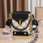 Black Stylish Korean Minimalist Crossbody Bag - Elegant Small Square Shoulder Bag with Phone Pocket V888-ELOSUNG18228