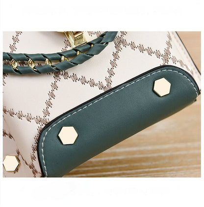 Black Stylish Korean Minimalist Crossbody Bag - Elegant Small Square Shoulder Bag with Phone Pocket V888-ELOSUNG18228