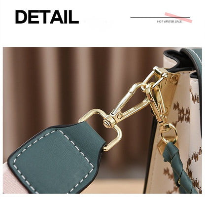 Brown Stylish Korean Minimalist Crossbody Bag - Elegant Small Square Shoulder Bag with Phone Pocket V888-ELOSUNG18229