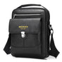 Premium PU Leather Crossbody Bag for Men - Vintage Black Shoulder Bag V888-ELOSUNG18232