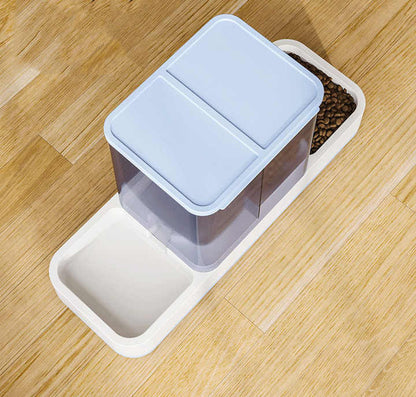 Pink 2-in-1 Automatic Pet Water and Food Dispenser - Gravity Feeder for Cats and Dogs V888-ELOSUNG18236