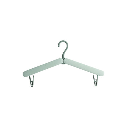 2PCS Green Portable Travel Hanger with Hidden Clips - Lightweight Folding Clothes Hanger for Socks and Small V888-ELOSUNG18238