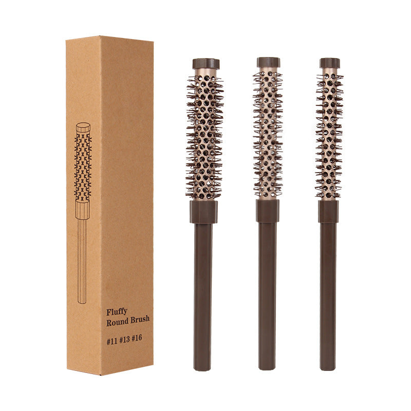 Fluffy Round Hair Brush Set #11 #13 #16 - Volumizing Ceramic Styling Tools for Salon-Perfect Blowouts V888-ELOSUNG18246