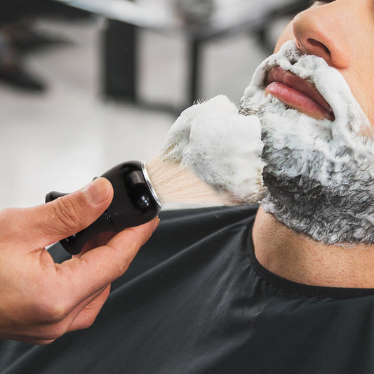 2 PCS Men's Shaving Brush Set with Lathering Bowl and Stand - Professional Beard Grooming Kit for Wet Shaving V888-ELOSUNG18247