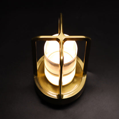 Black Rechargeable Table Lamp - Touch Dimming 3-Color LED Light for Bedroom and Office V888-ELOSUNG18250