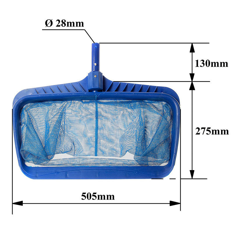 Blue Deep-Water Pool Skimming Net - Durable Cleaning Tool for Pool Maintenance (Pole not included) V888-ELOSUNG18266