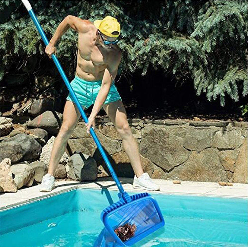 Blue Deep-Water Pool Skimming Net - Durable Cleaning Tool for Pool Maintenance (Pole not included) V888-ELOSUNG18266