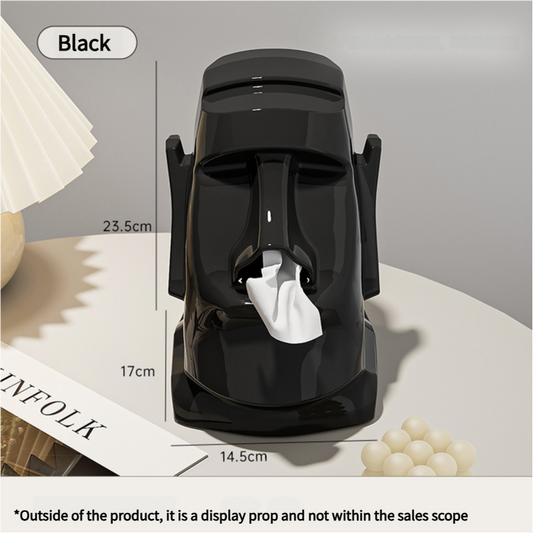 Black Versatile Desktop Headphone Stand & Tissue Box (23.5x17x14.5cm) V888-ELOSUNG18285