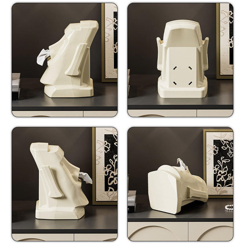 Green Versatile Desktop Headphone Stand & Tissue Box (23.5x17x14.5cm) V888-ELOSUNG18286