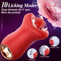 Luxurious Big Mouth Tongue-Licking Vibrator - Multi-Function Adult Massager for Women V888-ELOSUNG18293