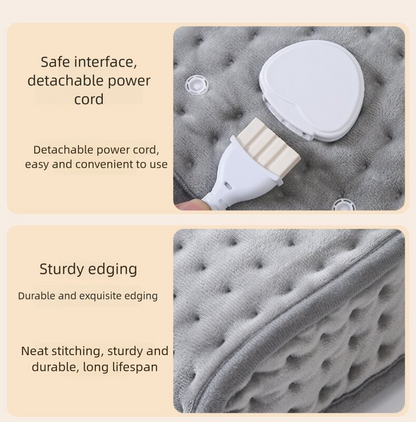 Premium Electric Foot Warmer - Fast Heating Pad with 9 Temperature Levels & 4 Timer Settings, Ultra-Soft V888-ELOSUNG18308