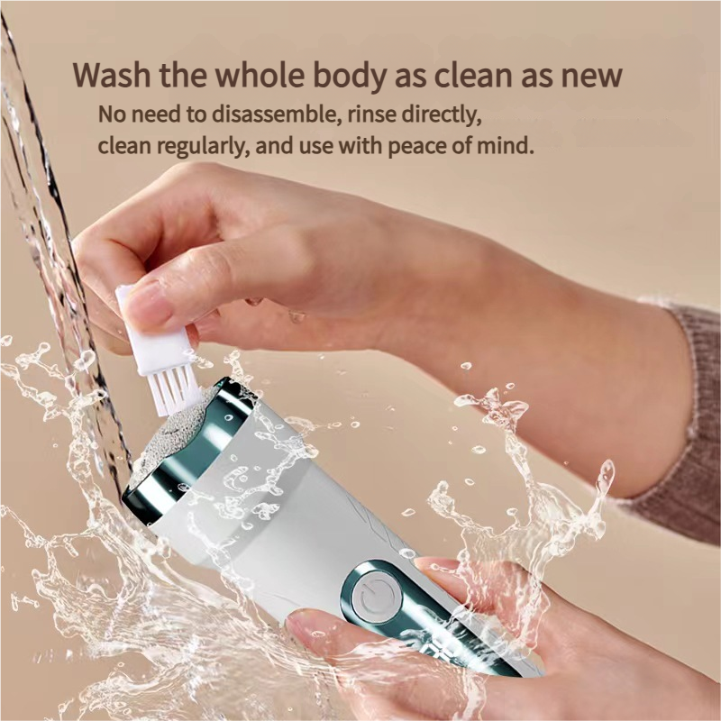 Black Waterproof Electric Foot File with LED Display - Rechargeable Callus Remover V888-ELOSUNG18311
