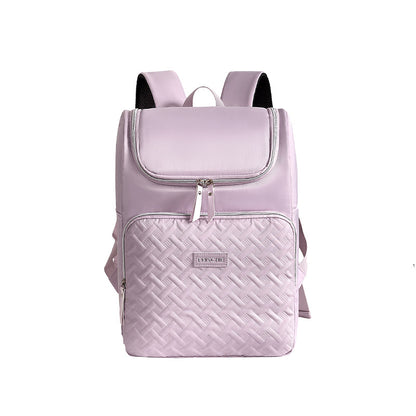 Purple Waterproof Insulated Backpack - Large Capacity Cooler Bag for Camping and Picnics V888-ELOSUNG18314