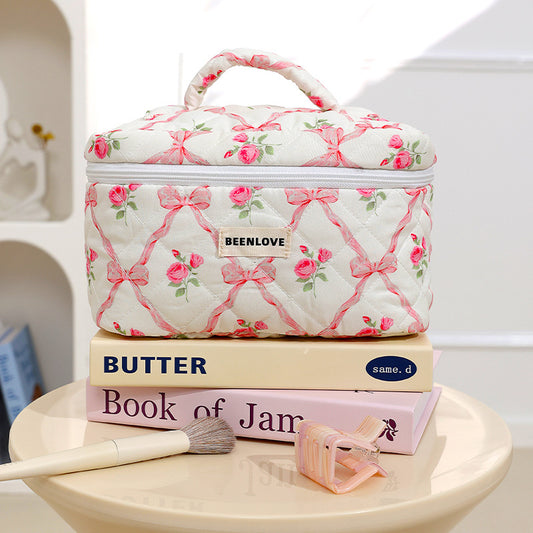 Pink Elegant 3-Piece Cosmetic Storage Set - Portable Skincare and Travel Pouch V888-ELOSUNG18315