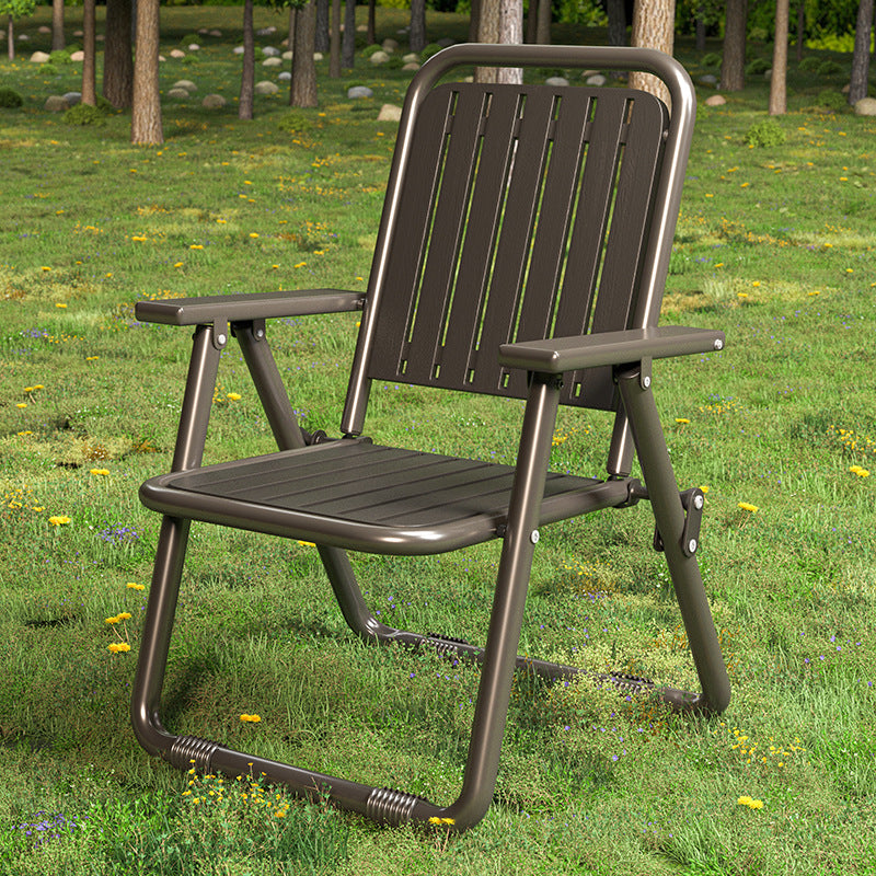 Coffee Portable Folding Chair - Outdoor Beach and Camping Recliner V888-ELOSUNG18321