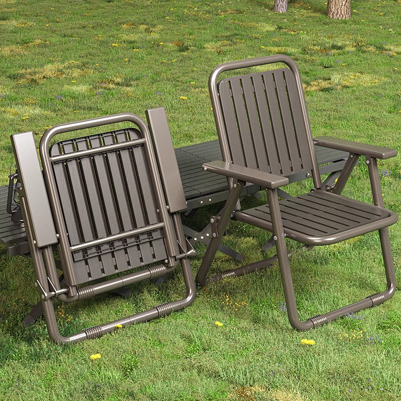 Coffee Portable Folding Chair - Outdoor Beach and Camping Recliner V888-ELOSUNG18321