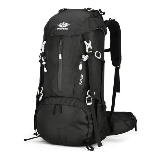 Black 36-55L Outdoor Hiking Backpack - Durable Water Resistant Travel Bag for Trekking, Camping, and Adventure V888-ELOSUNG18340