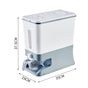 Regular Gray Smart Kitchen Rice Dispenser - Automatic Press-Style Rice Storage Bin V888-ELOSUNG18342