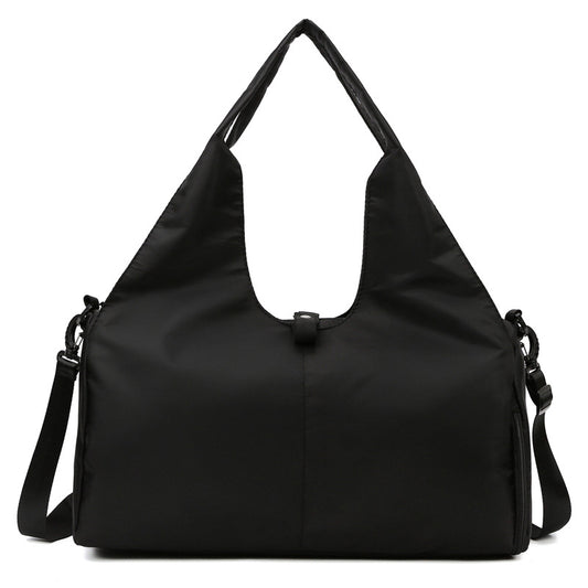 Black Stylish Women's Travel Bag - Large-Capacity Fitness & Yoga Bag with Separate Shoe Compartment V888-ELOSUNG18347