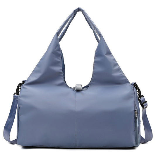 Blue Stylish Women's Travel Bag - Large-Capacity Fitness & Yoga Bag with Separate Shoe Compartment V888-ELOSUNG18352