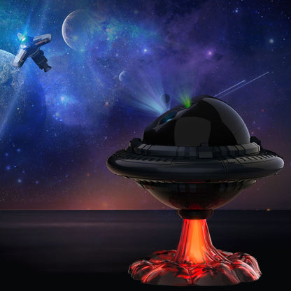 Flying Saucer Starry Sky Projection Lamp - Ambient Mood Light V888-ELOSUNG18359