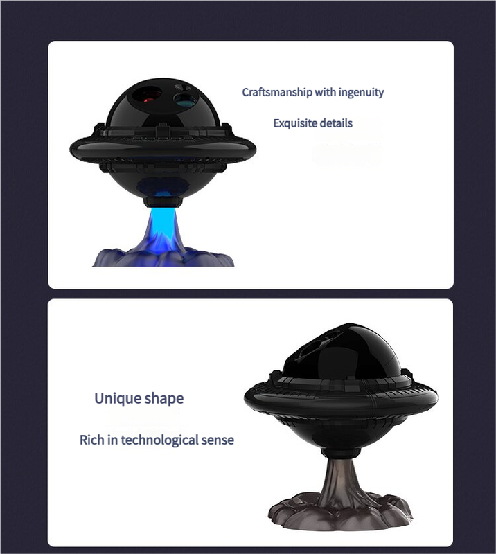 Flying Saucer Starry Sky Projection Lamp - Ambient Mood Light V888-ELOSUNG18359