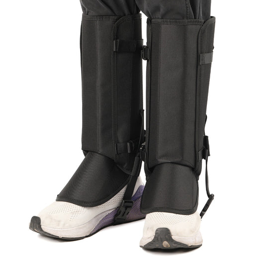 Outdoor Anti-Snake Bite Leg Guards - Hiking Camping Knee Protectors, Snow Shoe Covers, Leg Sleeves, Black V888-ELOSUNG18361