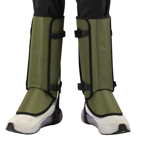 Outdoor Anti-Snake Bite Leg Guards - Hiking Camping Knee Protectors, Snow Shoe Covers, Leg Sleeves, Black V888-ELOSUNG18361
