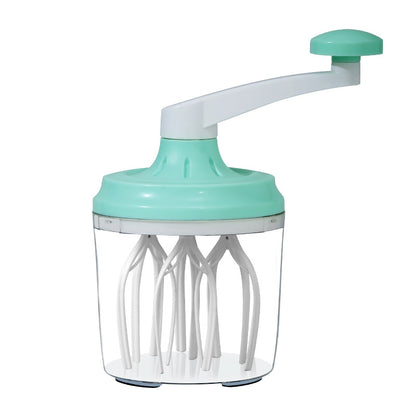 Manual Rotary Egg Beater & Cream Whisk 1200ml - Hand Crank Kitchen Mixer for Baking - Durable ABS Material V888-ELOSUNG18367