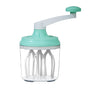 Manual Rotary Egg Beater & Cream Whisk 1200ml - Hand Crank Kitchen Mixer for Baking - Durable ABS Material V888-ELOSUNG18367