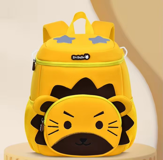 Yellow Tiger Cute Animal Kids Backpack - Lightweight Toddler School Bag - Soft 3D Cartoon Daypack for V888-ELOSUNG18372