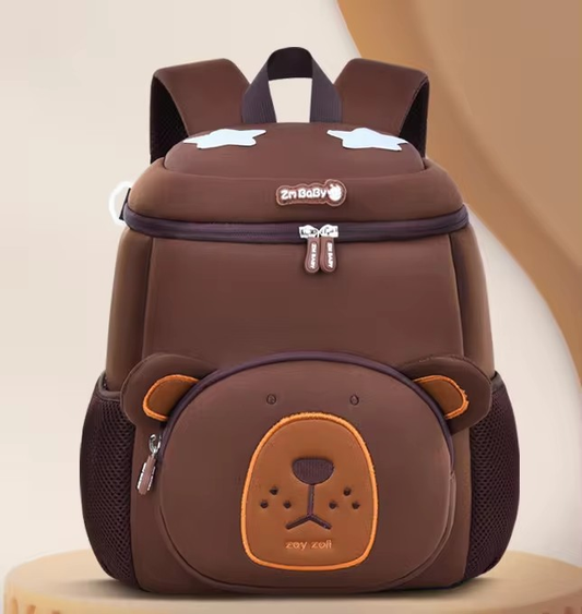Coffee Bear Cute Animal Kids Backpack - Lightweight Toddler School Bag - Soft 3D Cartoon Daypack for V888-ELOSUNG18378