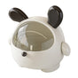 2PCS Black-Eared Cute Puppy Desktop Bin with Lid - Mini Trash Can & Storage Organiser - Kawaii Office Decor V888-ELOSUNG18383