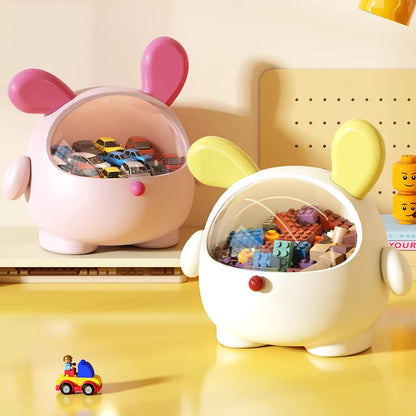 2PCS Black-Eared Cute Puppy Desktop Bin with Lid - Mini Trash Can & Storage Organiser - Kawaii Office Decor V888-ELOSUNG18383