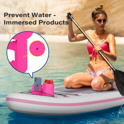 4 PCS Professional Paddle Board Cup Holder and Phone Mount - Universal SUP Kayak Beverage Station with V888-ELOSUNG18428