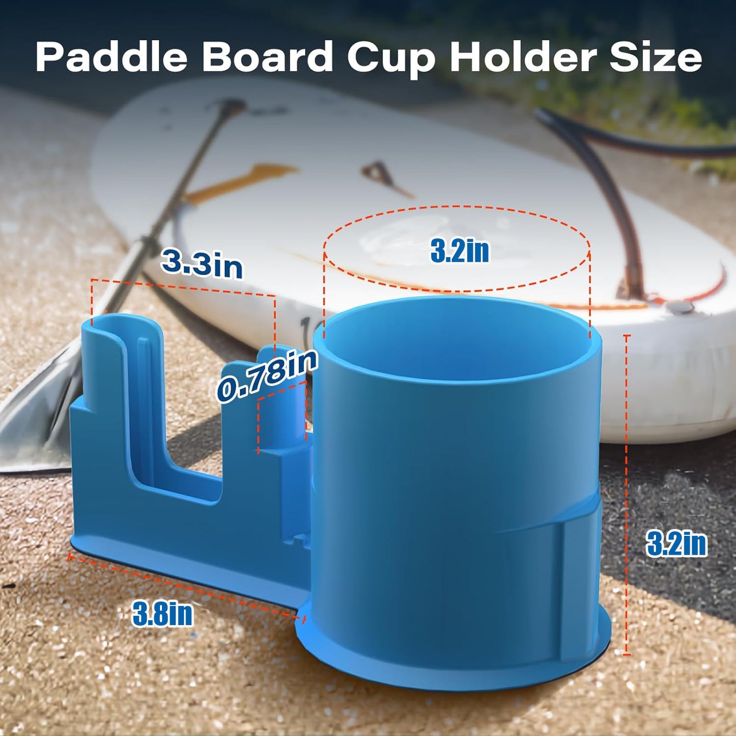 4 PCS Professional Paddle Board Cup Holder and Phone Mount - Universal SUP Kayak Beverage Station with V888-ELOSUNG18428