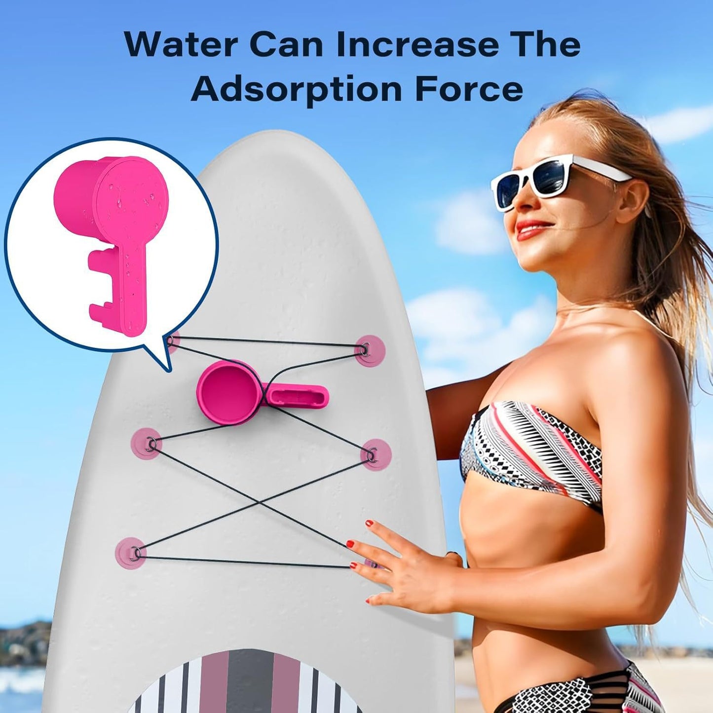 4 PCS Professional Paddle Board Cup Holder and Phone Mount - Universal SUP Kayak Beverage Station with V888-ELOSUNG18428