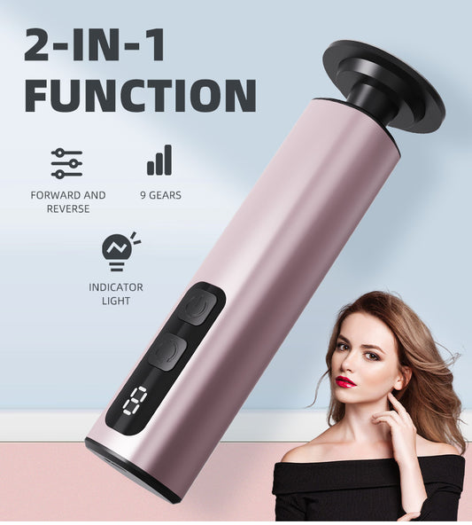 Purple Professional 2-in-1 Electric Foot Callus Remover and Manicure Kit - 9 Speeds Rechargeable Electronic V888-ELOSUNG18453