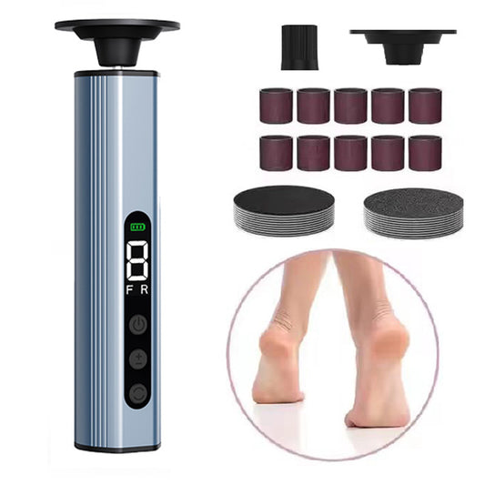 Blue Professional 2-in-1 Electric Foot Callus Remover and Manicure Kit - 9 Speeds Rechargeable Electronic V888-ELOSUNG18457