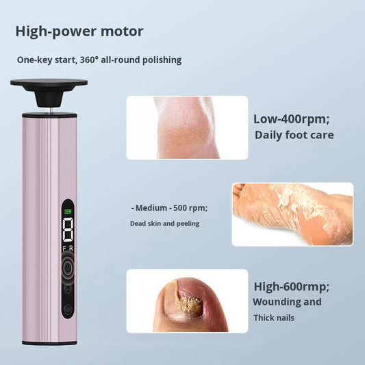 Blue Professional 2-in-1 Electric Foot Callus Remover and Manicure Kit - 9 Speeds Rechargeable Electronic V888-ELOSUNG18457