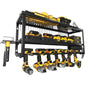 Heavy Duty Power Tool Organizer Wall Mount - 3-Tier Garage Storage Rack with Drill Holder, Screwdriver and V888-ELOSUNG18460