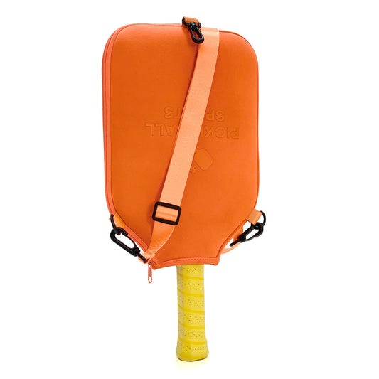 SA02 Orange Neoprene Pickleball Paddle Cover (racket not included) - Protective Crossbody Bag with Adjustable V888-ELOSUNG18481