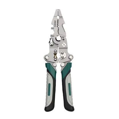 3PCS Professional 10-in-1 Folding Multi-functional Wire Stripper and Pliers - Heavy Duty Electrician's Tool V888-ELOSUNG18500