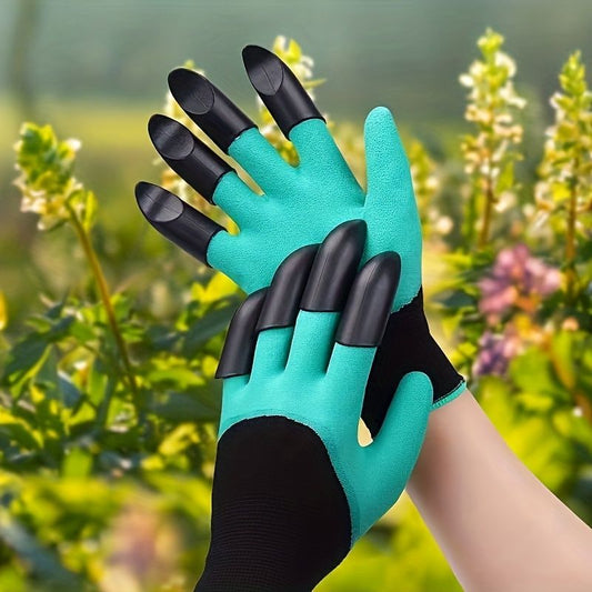 10 Pairs Professional Gardening Gloves with Integrated Digging Claws - Thorn-Proof and Waterproof Landscape V888-ELOSUNG18501